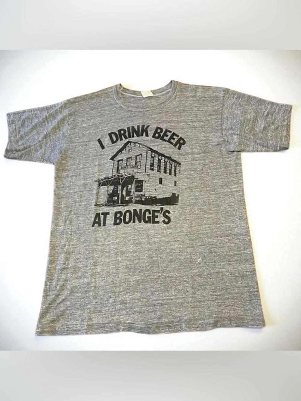🔆Gray 'I Drink Beer At Bonge's' Graphic Tee